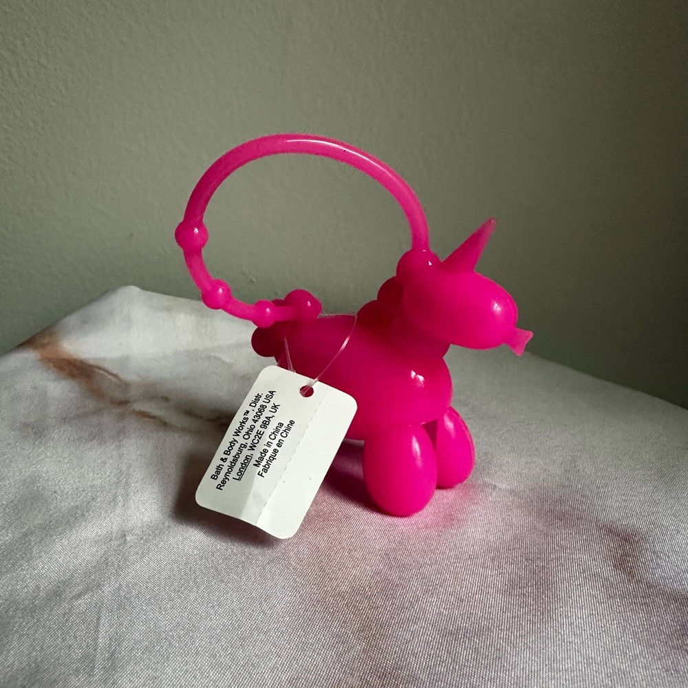 Unicorn Balloon Hand Sanitizer Holder Keychain